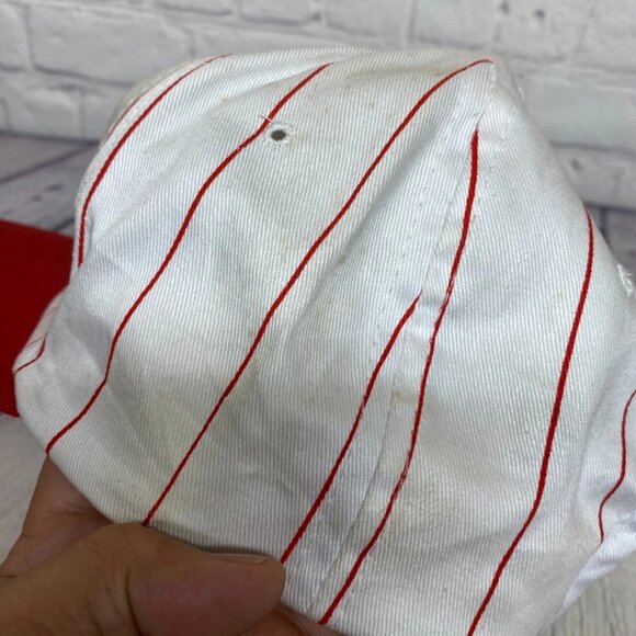 Vintage Oilfield Hat Cap Snapback White Red Petro Canada '93 Drilling Project - Picture 11 of 11